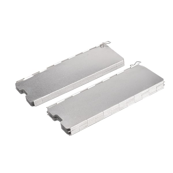 8/10/12/14/16 Plattor Gasspis Vindskydd Utomhuscamping Picn Silver 12pcs