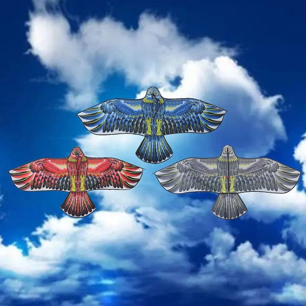 Kids 1,2m Flat Eagle Kite 100M Kite Line Barn Flying Bird K 1(1.1M kite)
