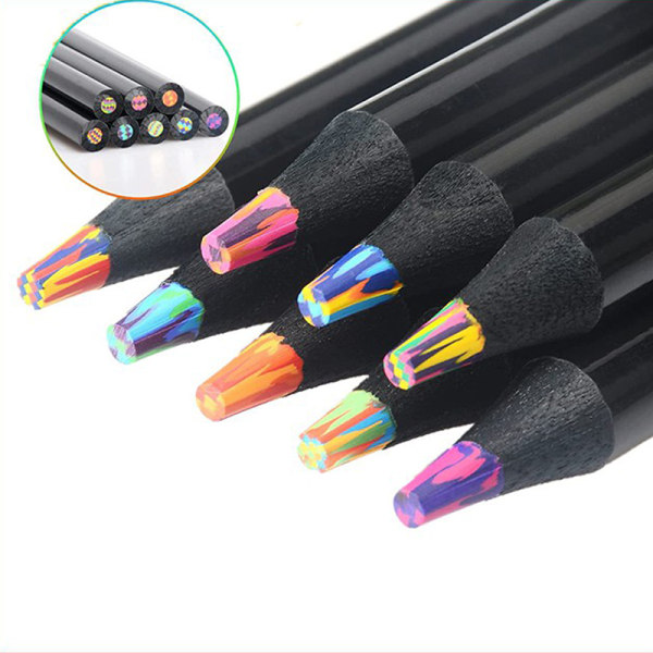 1kpl Gradient Rainbow Lyijykynät aikuisille Taidepiirustusväri S one size