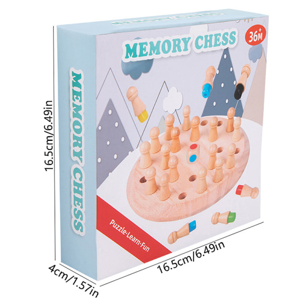 Kids Memory Match Stick Chess Game Fun Block Board Game Evne
