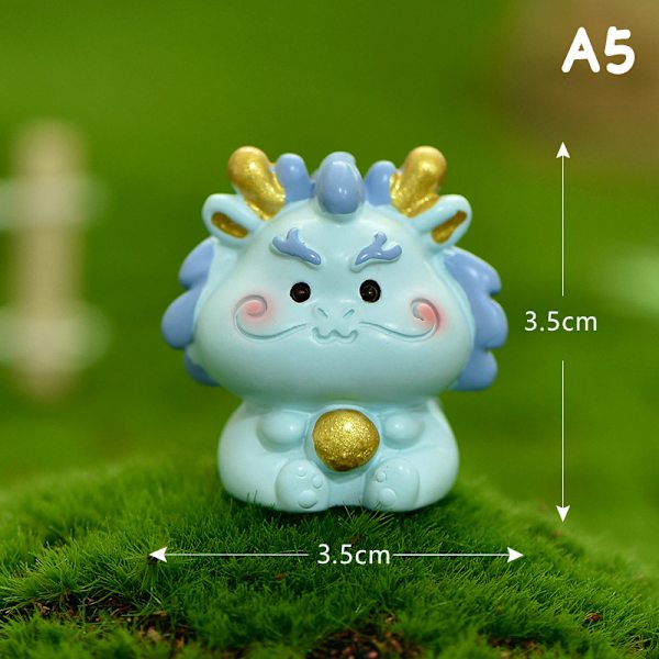 Tecknad Zodiac Color Doll Crafts Nyckelring Handväska hängande present Dragon