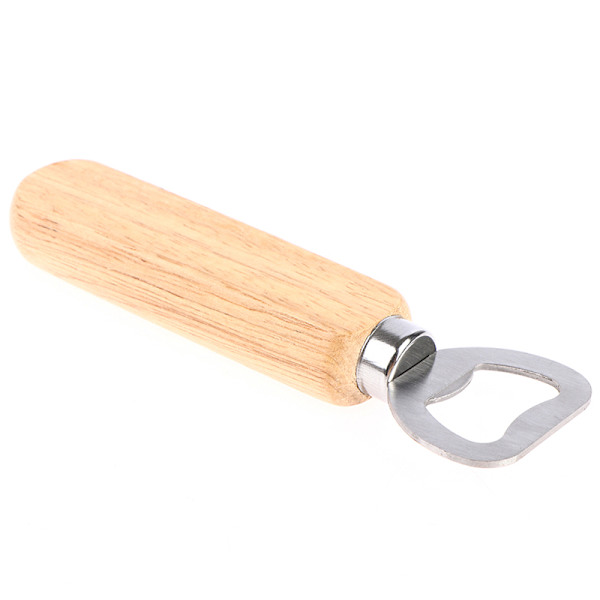 Flaskeåbner Home Ølhætte Trædæksel Træflaskeåbner 2 pcs