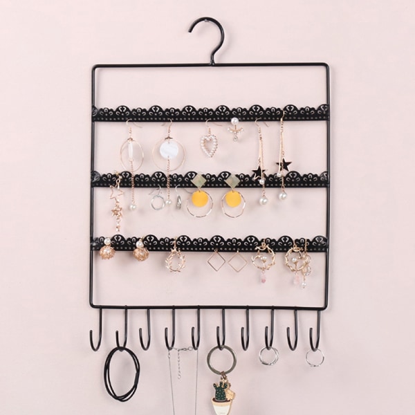 Väggörhänge Smycken Organizer Hängande Hållare Halsband Display one size