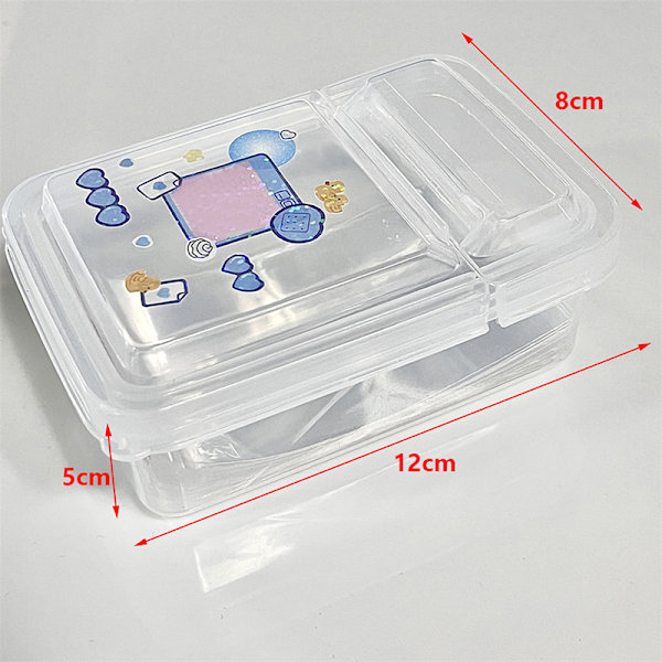 1 kpl Collection Container Case Muovinen läpinäkyvä säilytyslaatikko 10.5*6.8*4.2cm