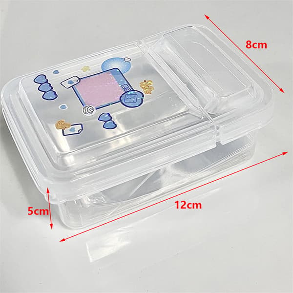 1 ST Collection Container Case Transparent förvaringslåda i plast 10.5*6.8*4.2cm