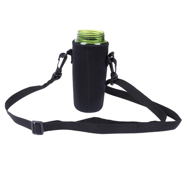 420ml-1500ml vannflaskedekselposeholderstropp Black 420ml