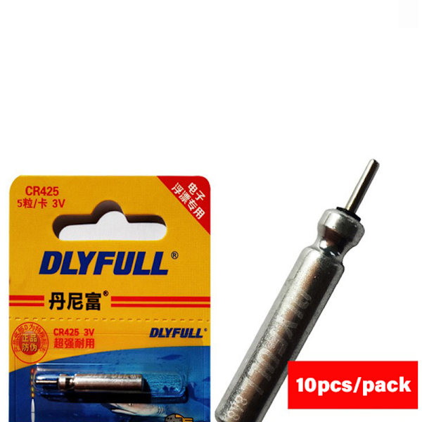 10 stk CR425 batterier fiske elektrisk flåte 3V nattlys lit 10pcs