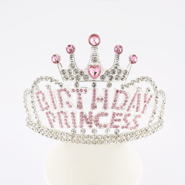 Prinsessajuhlatarvikkeita tiaaroja ja kruunuja pienille tytöille Silver