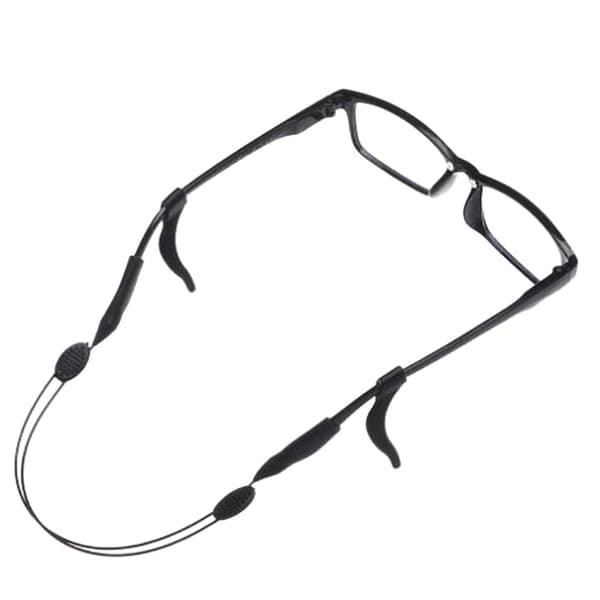 1 set skalbar silikon Sportglasögon Rep String Holder Eye 2 sets One Size