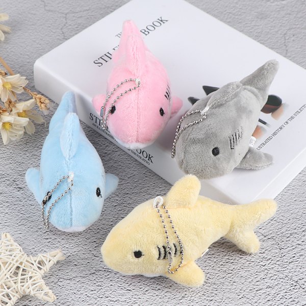12cm avaimenperä lahja hai pehmo pehmolelu nukke mini riipus s Gray