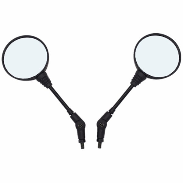 1 Par Universal Fällbar Motorcykel Sidobackspegel 10mm Fo Black