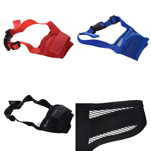 Lemmikkikoiran säädettävä kuoren pureman mesh -kuonon hoito Red M