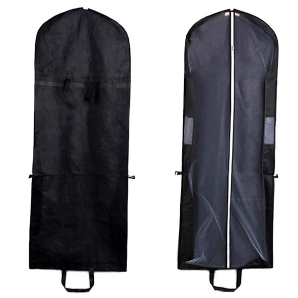 Bröllopsklänning Dammskydd Klänning Cover Cover kläder Black 150CM