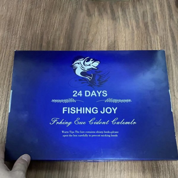 Fiskesett Julegaver Kommer Blindbokser Kreativt fiske 12 days-B