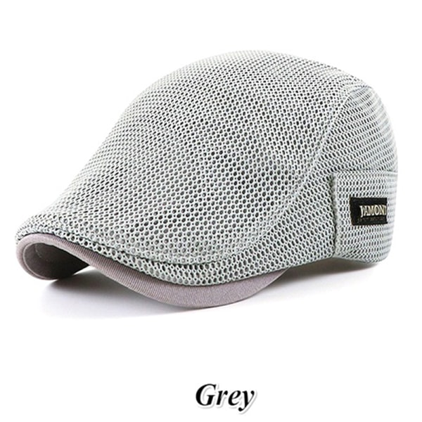 Cabbie Flat Cap Andas Mesh Newsboy Basker Ivy Cap Gray