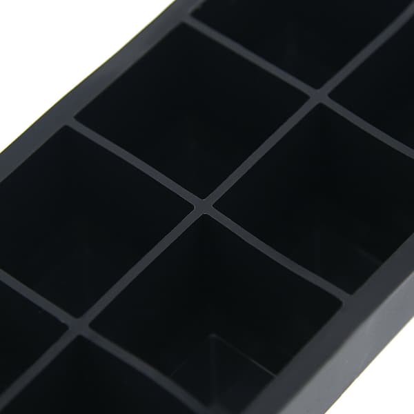Big Cube Giant Jumbo Stor silikon isbit Firkantet Makerbrett Black