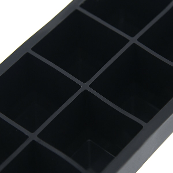 Big Cube Giant Jumbo Stor Silikone Isterning Firkantet Makerbakke Black