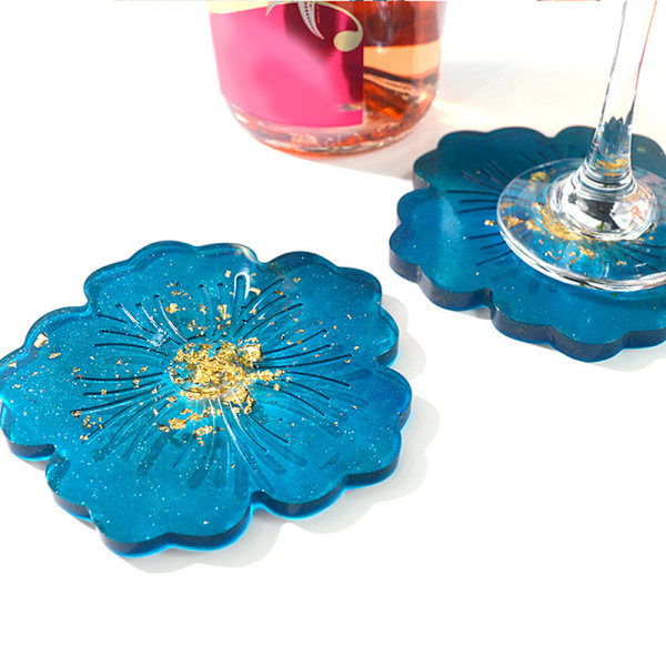 Sakura Tea Tray Coaster Form för gör-det-själv för epoxiharts M N1