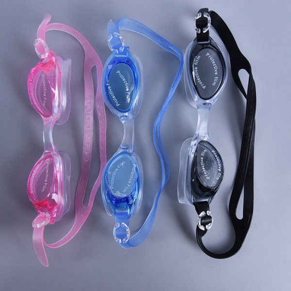 Professionella simglasögon Anti-dimma vattentäta glasögon för barn Black&Pink
