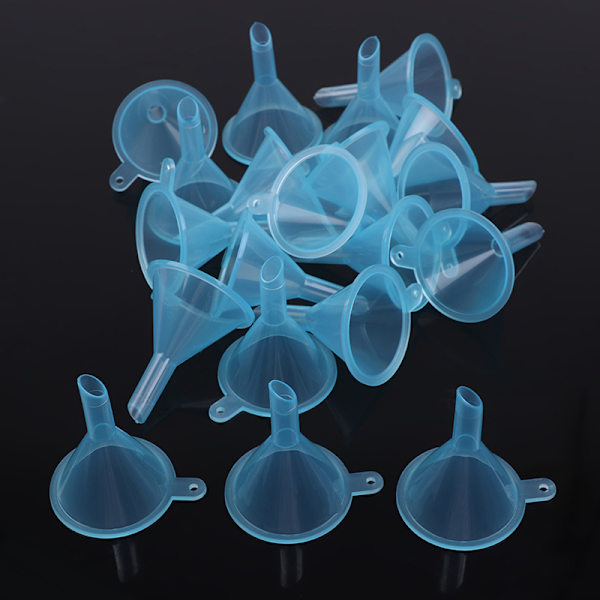 20 kpl/erä Muoviset pienet suppilot Nestetäyttö Tyhjä Pullo Pak Blue 40 pcs