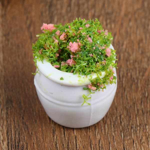 2 stk Dukkehusmøbler 1:12 Tilbehør Mini Grøn Bonsai Fl A1