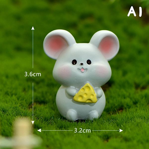 Sarjakuva Zodiac Color Doll Crafts Avaimenperä Käsilaukku Riipus Lahja Mouse
