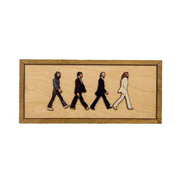 Beatlesin kehystetty Abbey Roadin muotokuva