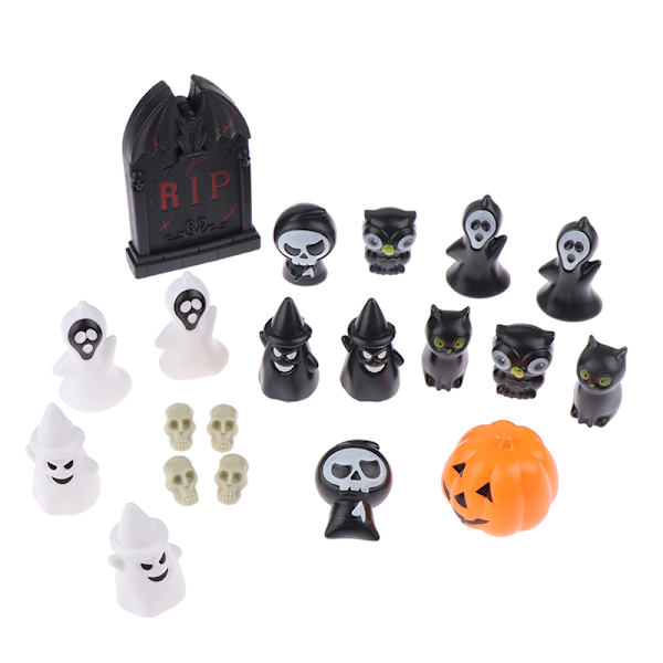 1Setti 1:12 Nukkekodin miniatyyri Halloween-sisustus Ghost Tombstone P