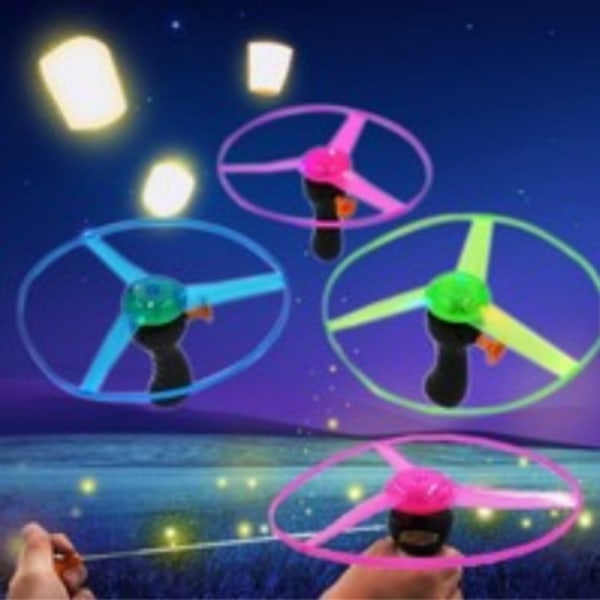 Funny Flyer Lysende Flying UFO LED-lyshåndtak Flash Flying 1