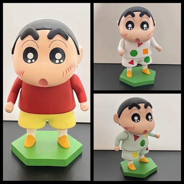 1 stk 13 cm Crayon Shin-chan i pyjamasfigur modell bilpynt D Green