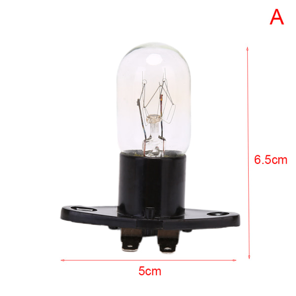 Mikroaaltouunin lamppu Lampun pohjarakenne 230V 20W Vaihto A
