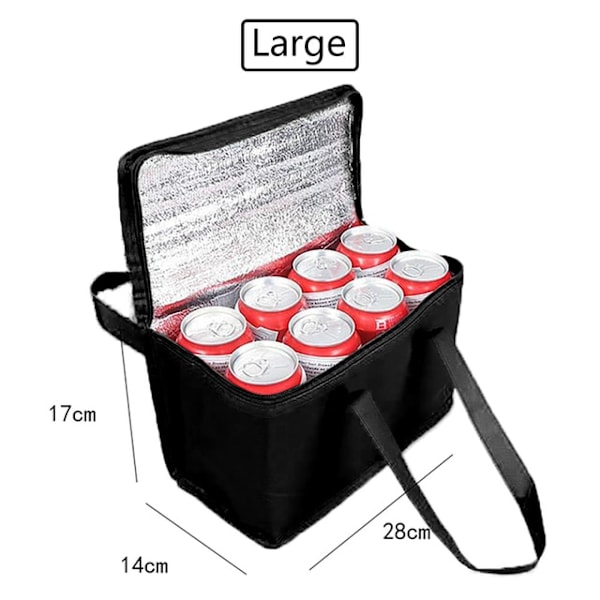 Utomhuskylbox Bärbar thermal kylväska Campin Black Large