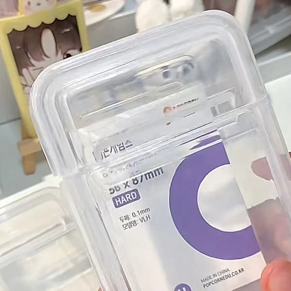1 STK Opsamlingsbeholderkasse Plastik Transparent opbevaringsboks 10.5*6.8*4.2cm