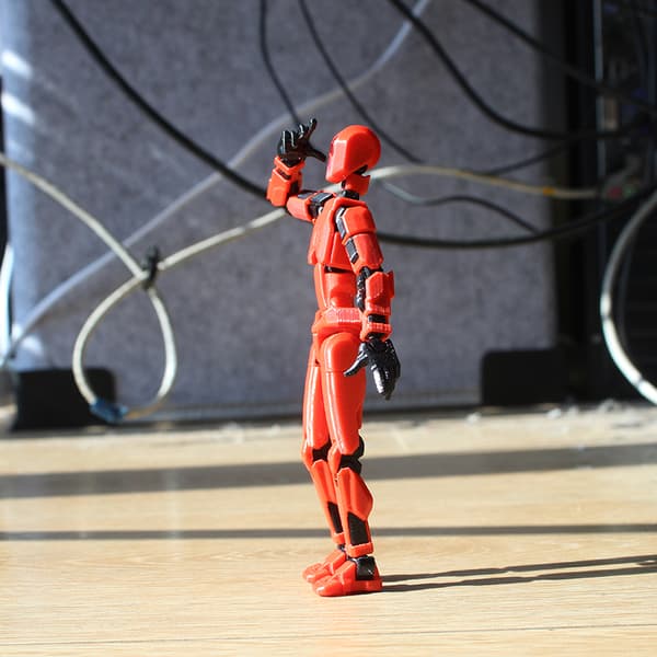 Multi-ed Movable Robot 3D Printed Mannequin Toyslucky 13 Dummy Transparent