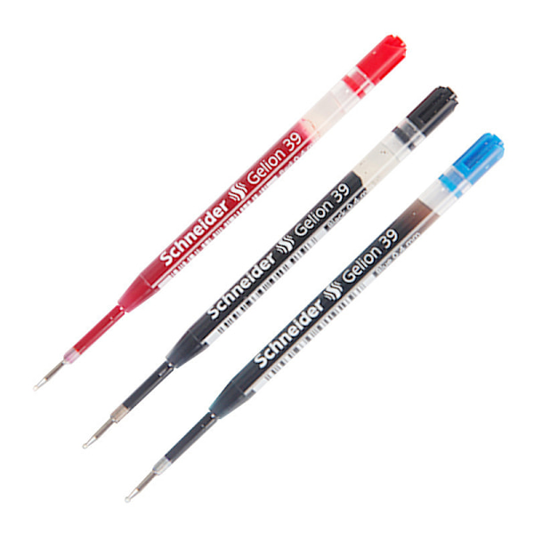 5 stk. Schneider G2 Gelion+ Gelblækpatroner Gel Pen Refill 0,5 m Red