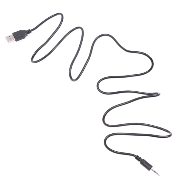 USB-oplader strømkabel til Synchros E40BT/E50BT hovedtelefoner Black