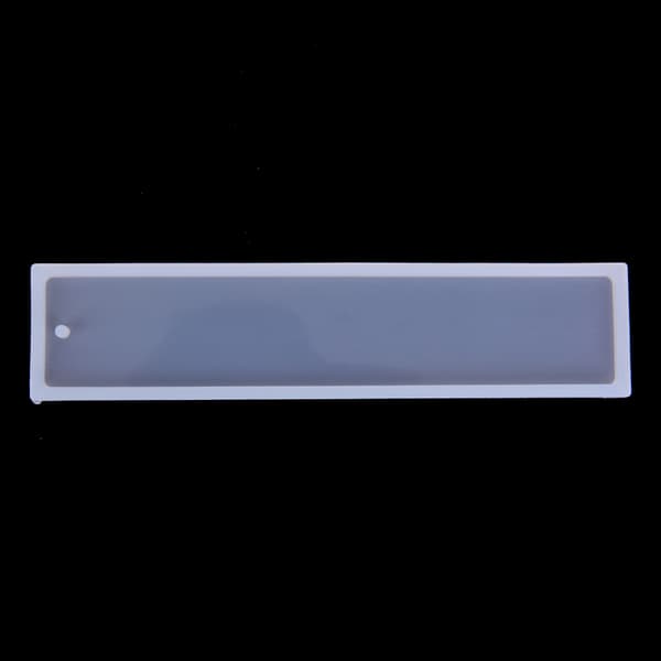 Rektangel silikon bokmerke Mold DIY Making Epoxy Resin smykker