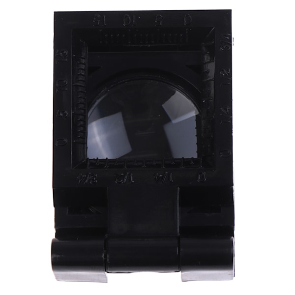10X 28mm taittuva suurennuslasiteline asteikolla tekstiilille O Black one size