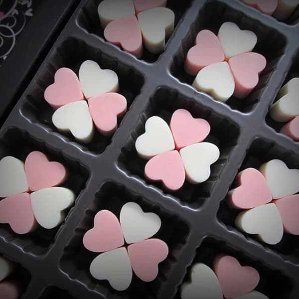 Mini Hjerteform Silikone isterningbakke DIY Chokolade Fondant Mo one size