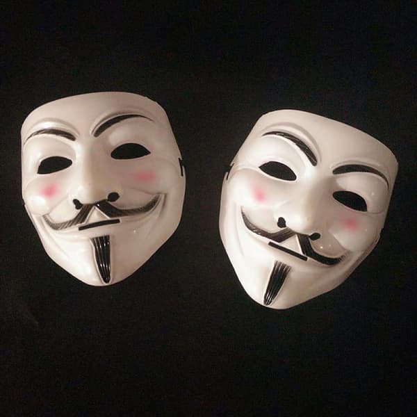 V för Vendetta Mask Halloween Horror Masks Party 2 pcs