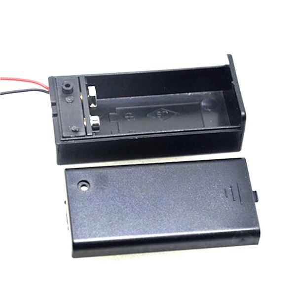 1st 9v batterihållare med ON/OFF-brytare 9 volt Box Pack Power as the picture