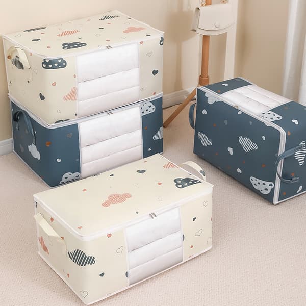 Dyne Opbevaringspose Tøj Sengetøj Tasker Polyester Stof Støvpr Beige L