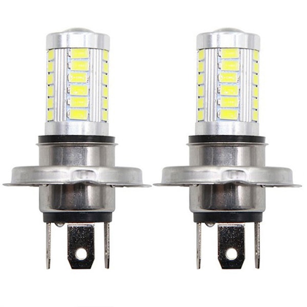 H4 LED Lampe Bil Forlygte 33 SMD 5630 5730 Pære Auto Auto White