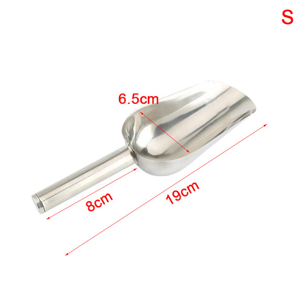 Rustfrit stål Sweet Candy Ice Scraper Buffet Bar Måling S S