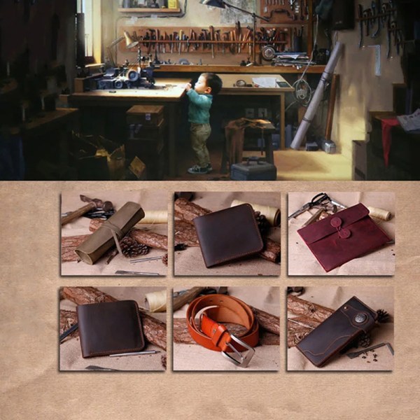 Leather Edge Polishing Slicker litteä/terävä pää Santelipuu Lea B