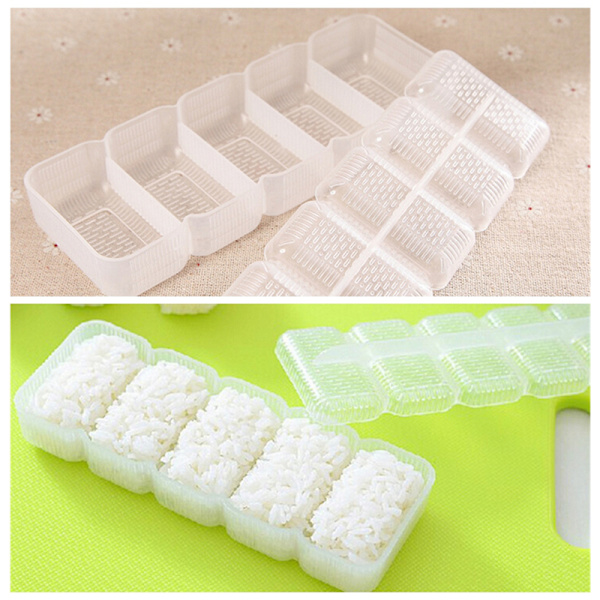 Japan Nigiri Sushi Form Rice Ball 5 Rolls Maker Non Stick Press 1 pc