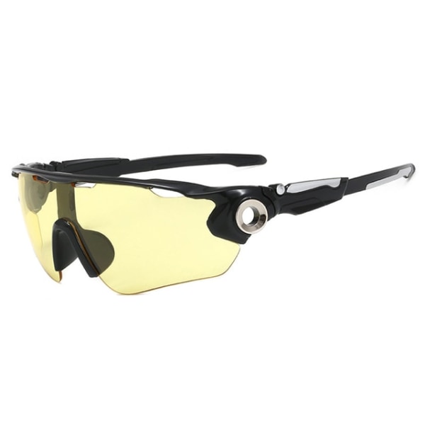 Sykkelbriller 8 Clolors Outdoor Sports Solbriller Herre Dame C Black