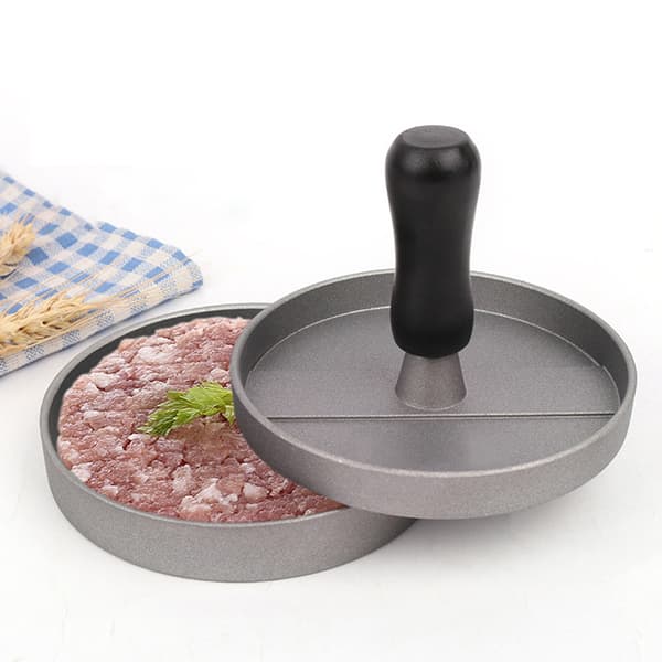 High Guality Rund Hamburger Form Aluminiumslegering Hamburger Kjøtt D