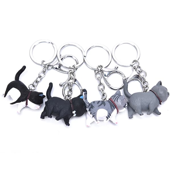 Self Healing Warm Series Cat Keyring Simple Cat Handmade Keyc A