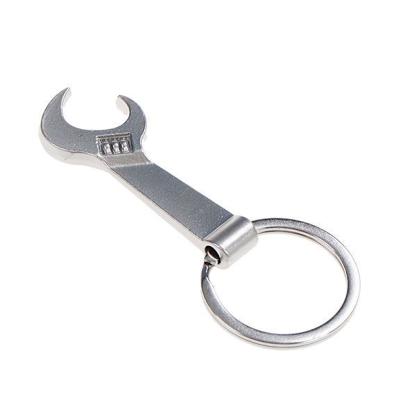 Miljövänlig Silver Metal Spanner Öl Flasköppnare Nyckelring